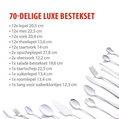 Cutlery Set 70Pcs