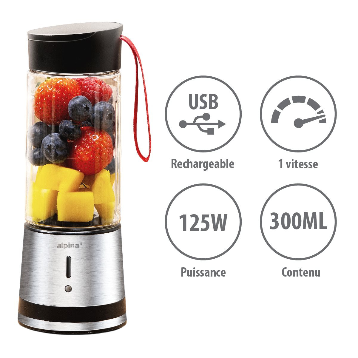 Smoothie Maker Ss 125W 1500Mah