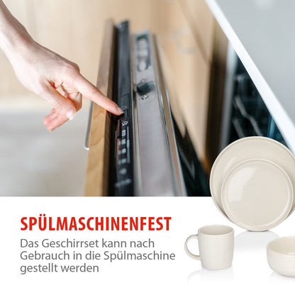 Dinnerware Set 16Pc Stoneware