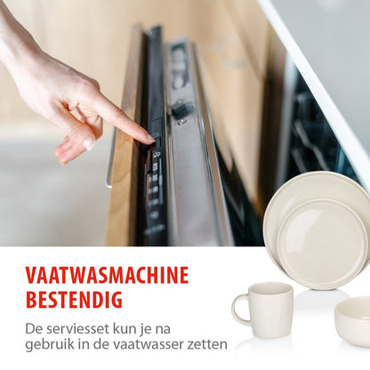 Dinnerware Set 16Pc Stoneware