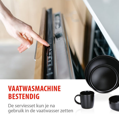 Dinnerware Set 16Pc Stoneware