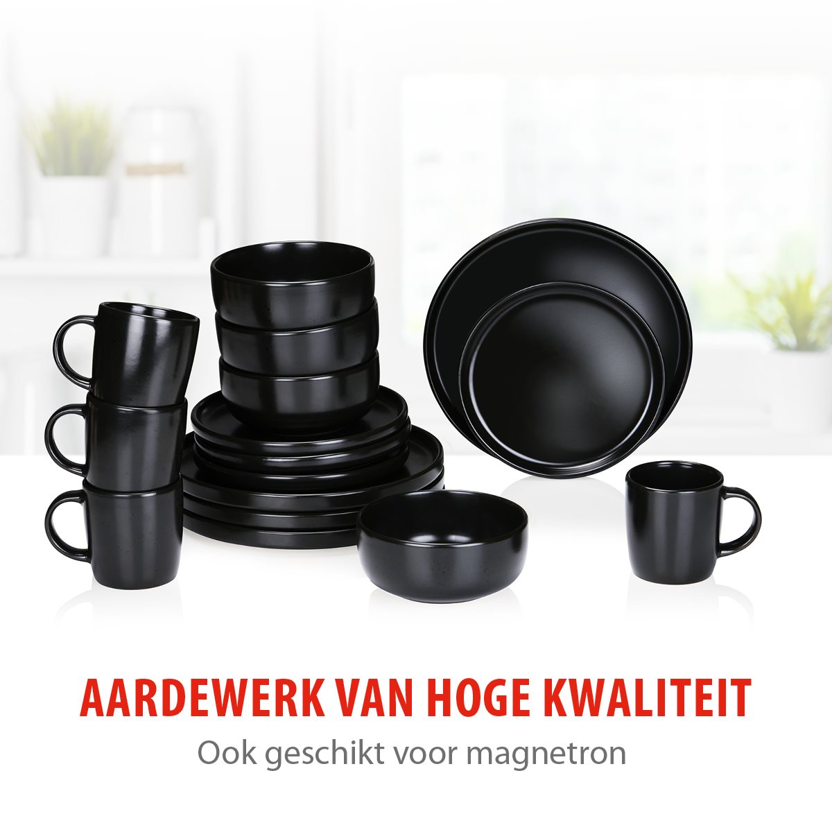 Dinnerware Set 16Pc Stoneware