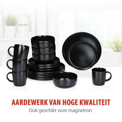 Dinnerware Set 16Pc Stoneware