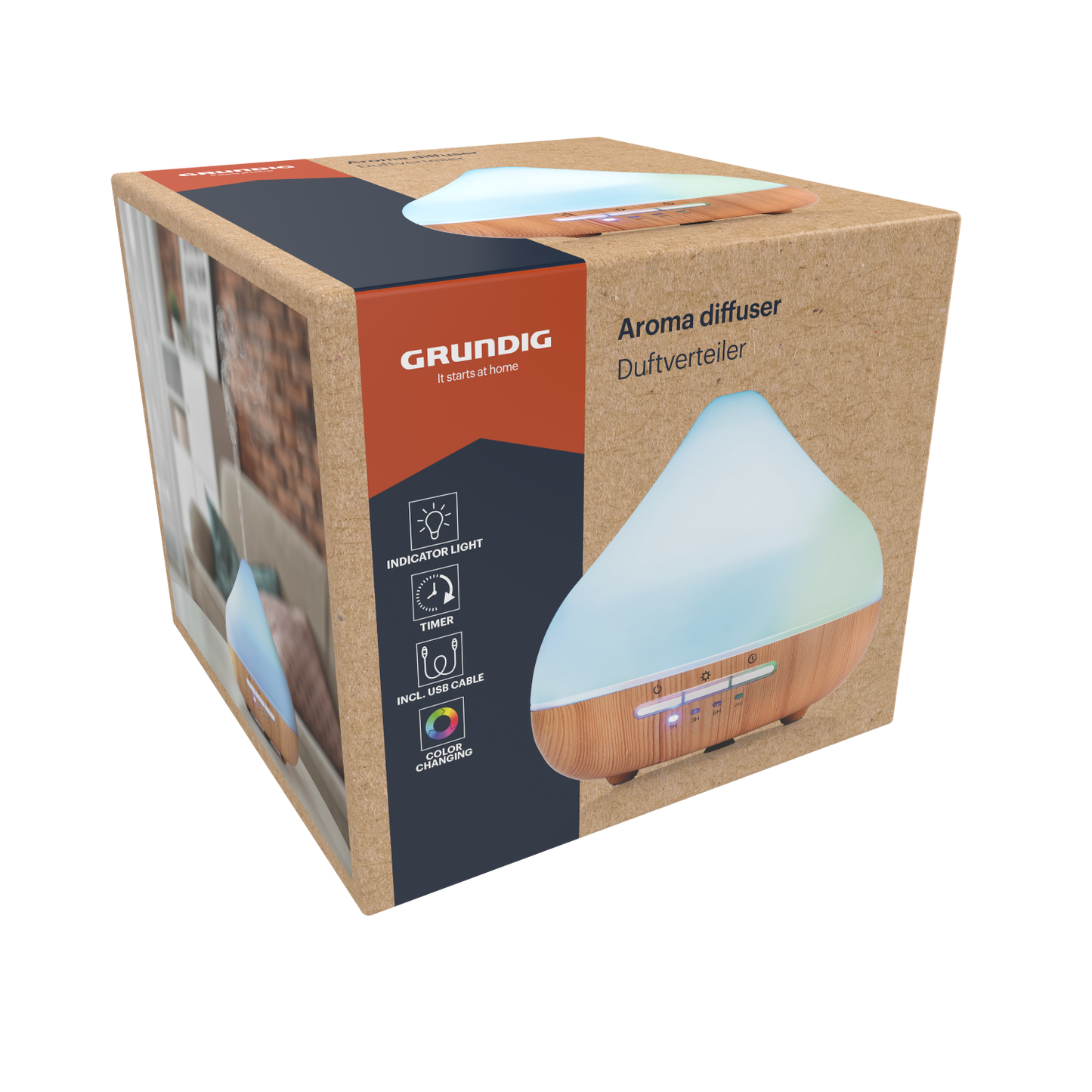 Aroma Diffuser Led With Timer Wht