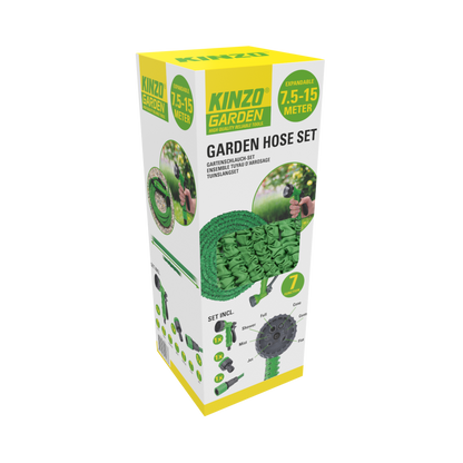 Garden Hose Set Elastic7,5-15M