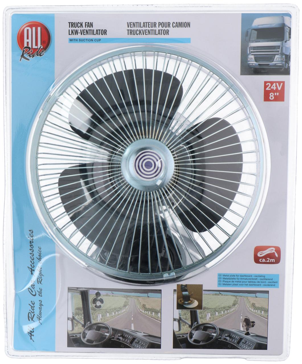 Fan 24V 8Inch  & Suction Cup