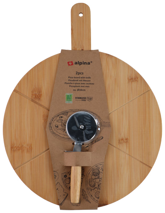 Pizza Board With Knife 2Pc