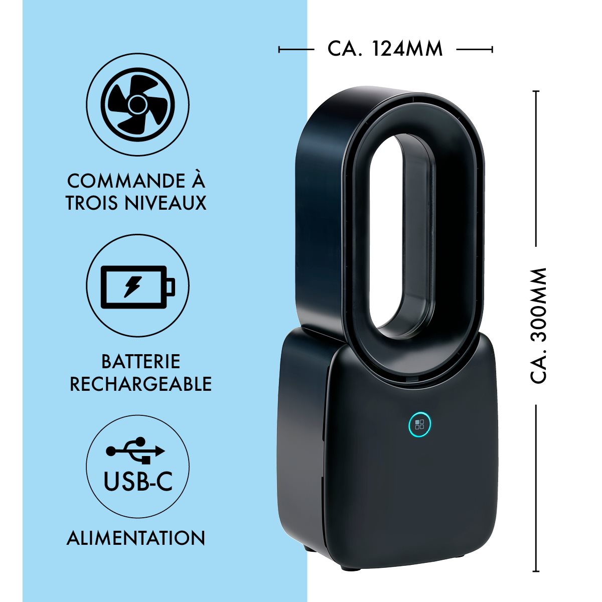 Fan Table Bladeless Usb