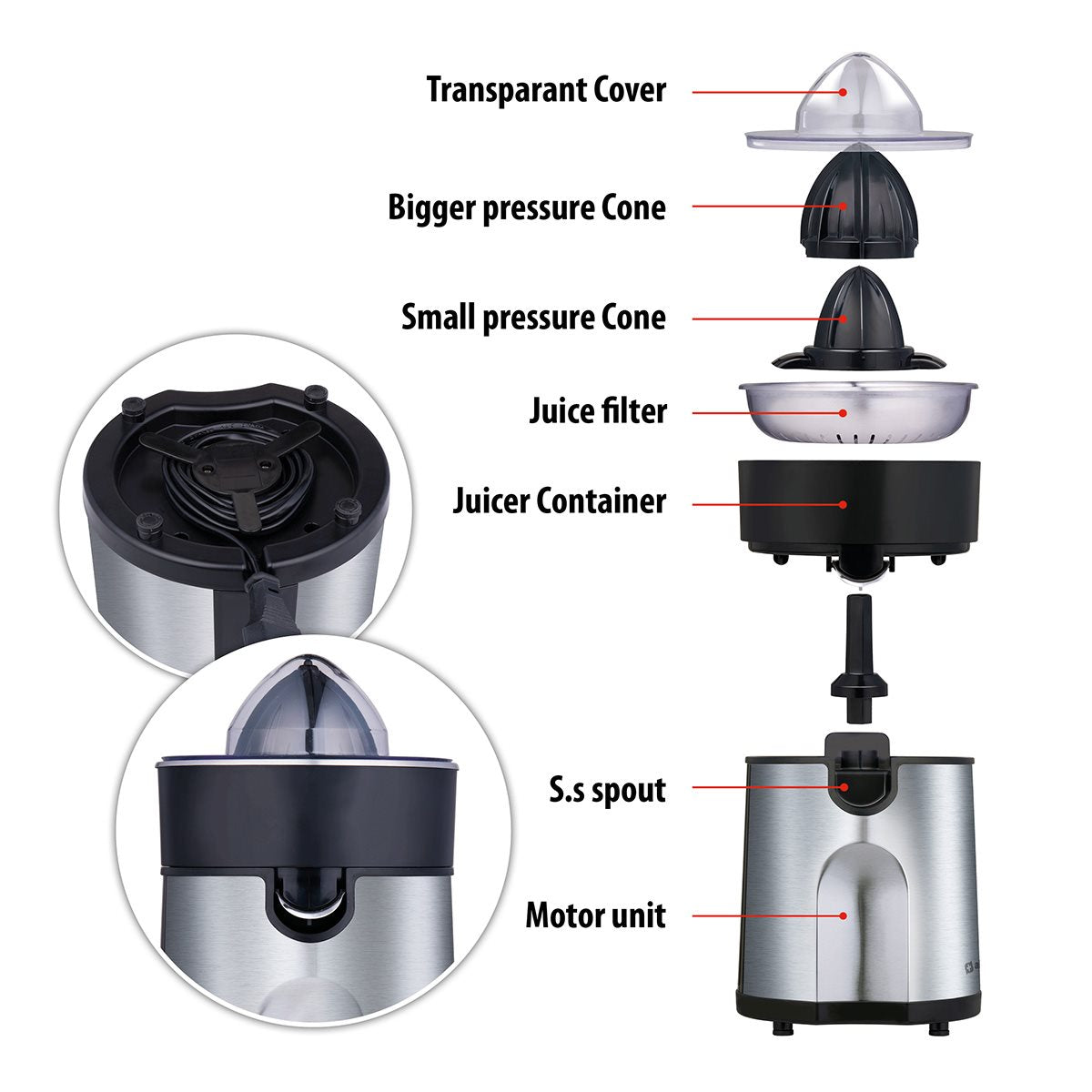 Citrus Juicer 230V Ss 85W