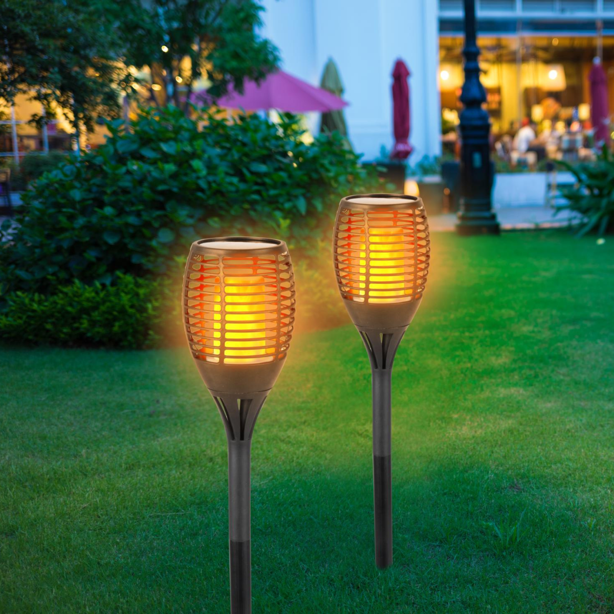 Solar Light Flame Effect Led