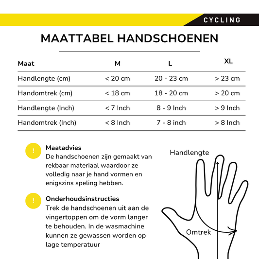Fietshandschoenen Maat L
