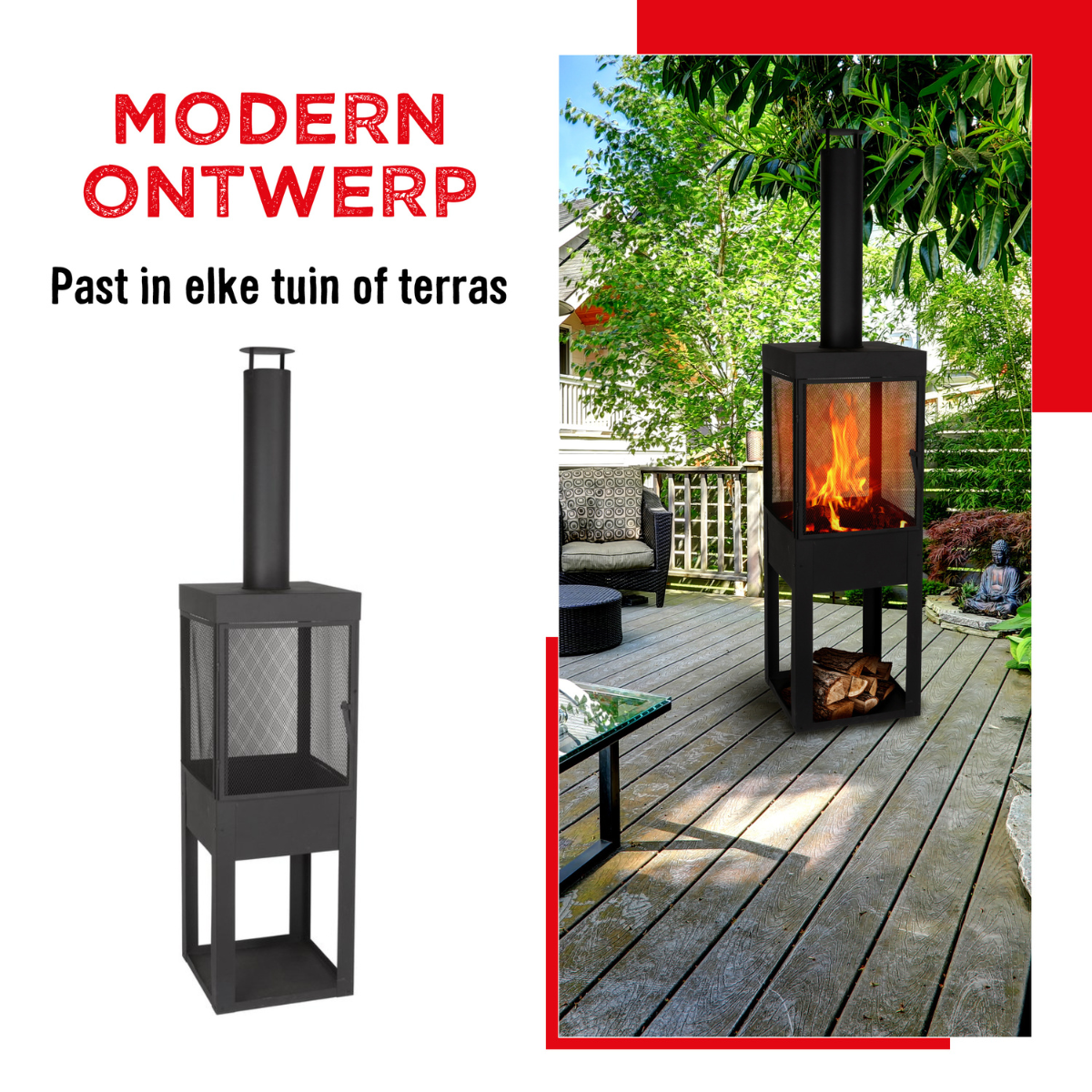 Fire Basket 47X44X194Cm Mt