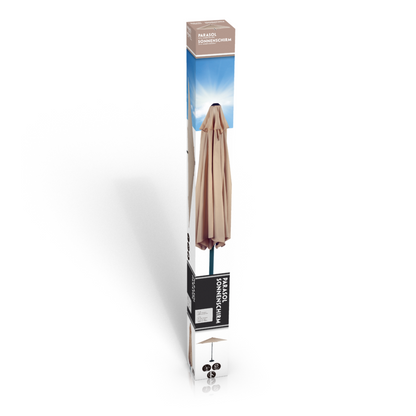 Umbrella & Crank 3Mtr Taupe