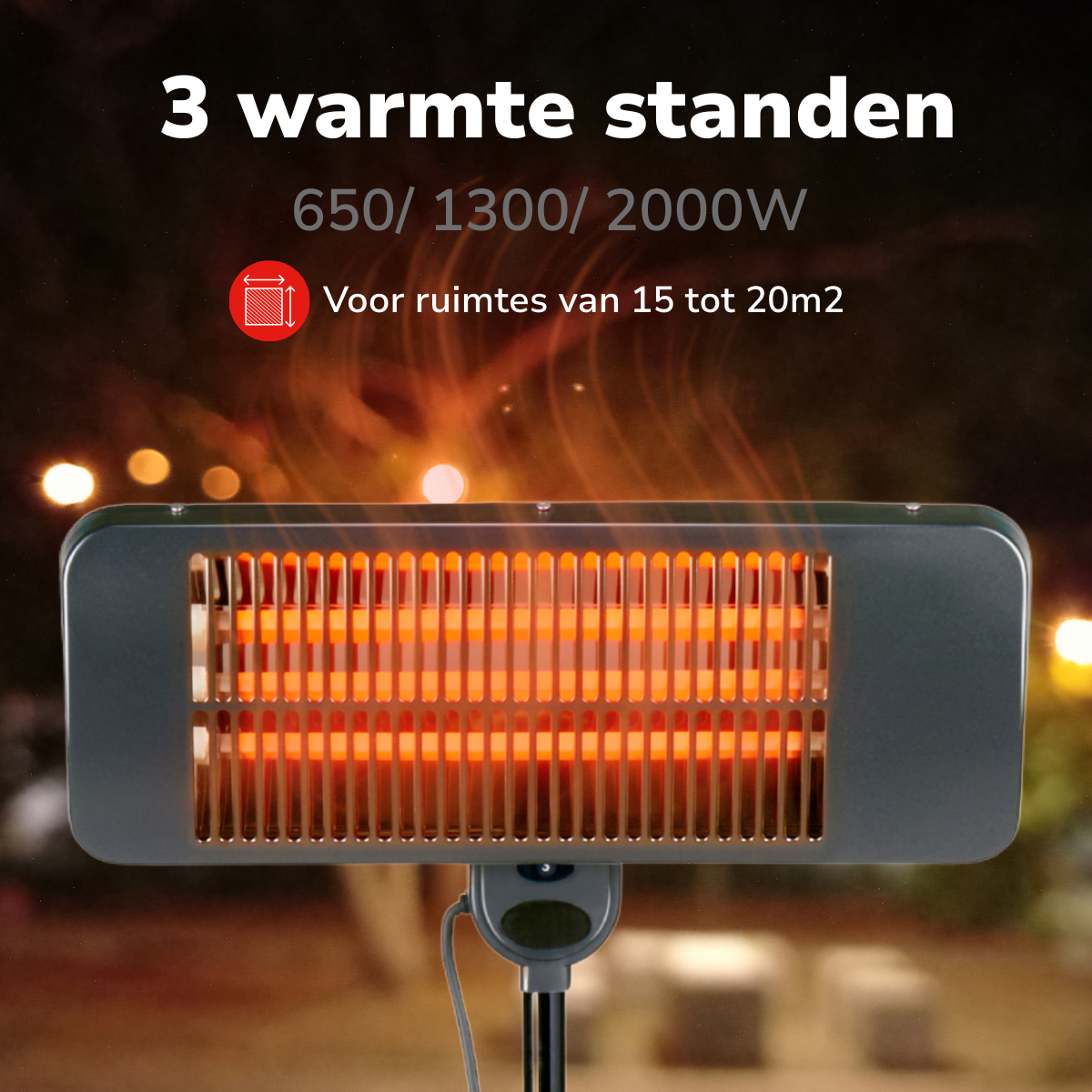 Terrasverwarmer 650-2000W