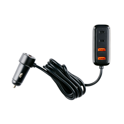 Car Charger 12-24V Usb A+C W/Hub