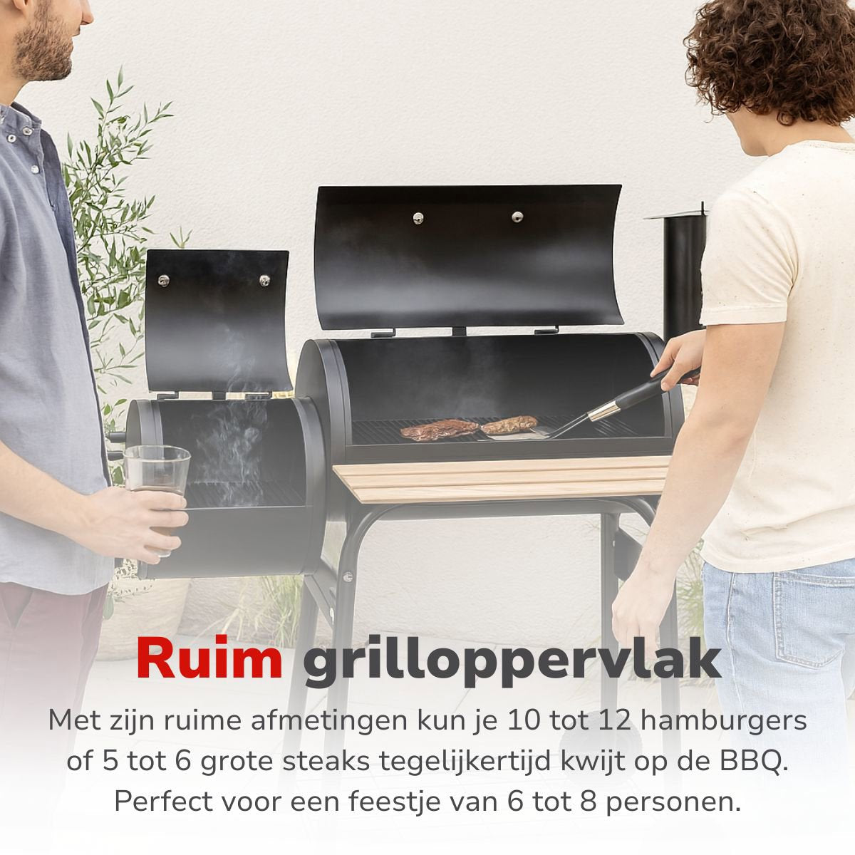 Smoker Barbecue 2 In 1