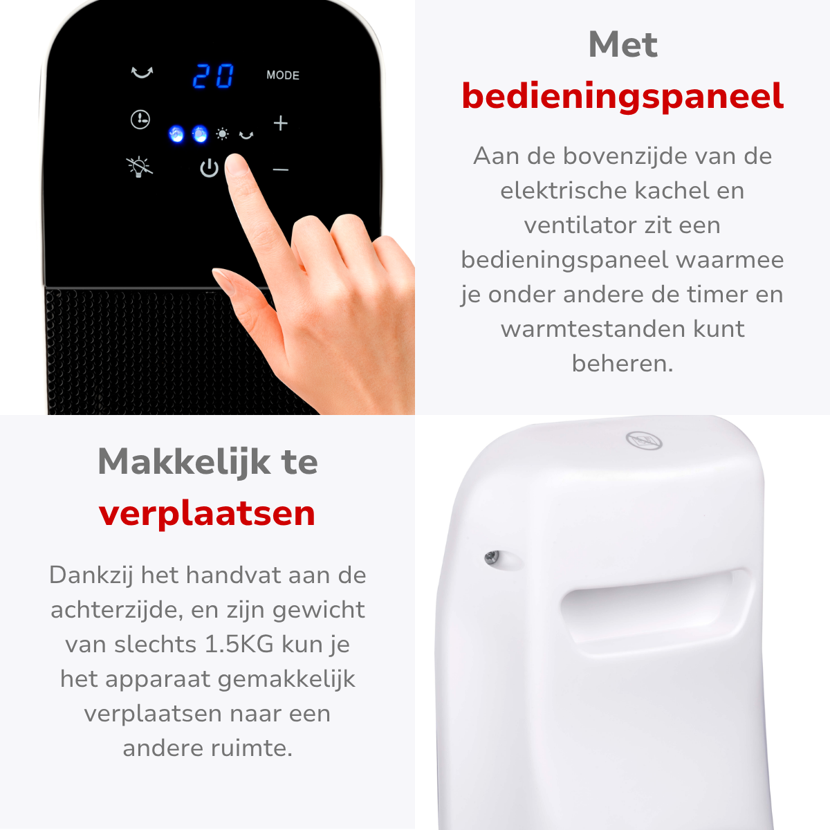 Heater Tower 230V 2000W Ptc