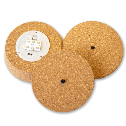 Cork With Led - Terrarium Cork With Light -  3 Sizes Available