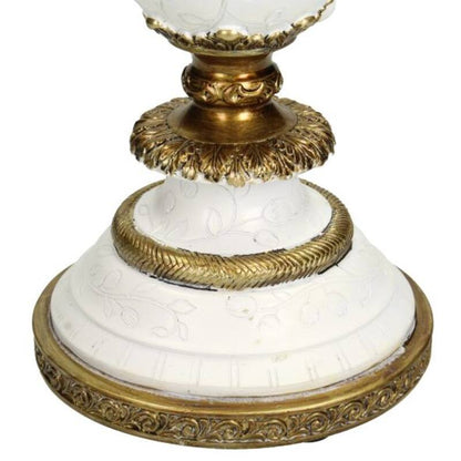 Candle Holder With White Bird - ↑ 40 Cm