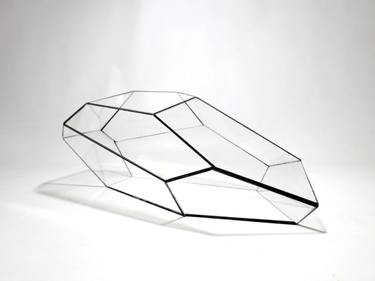 Geometric Terrarium - Plantasia - Vivarium ↑ 50 X 25 X 17,5 Cm (Lxwxh) - Glass
