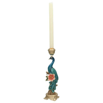 Candle Holder - Peacock Multi - ↑ 29 Cm
