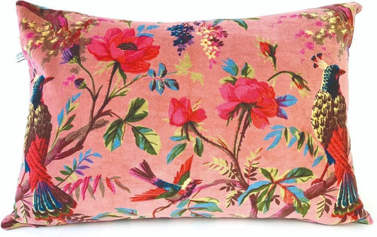 Cushion Paradise  Large Old Pink - 40X60 Cm - Velvet -  Imbarro