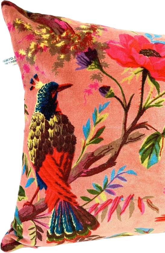 Cushion Paradise  Large Old Pink - 40X60 Cm - Velvet -  Imbarro