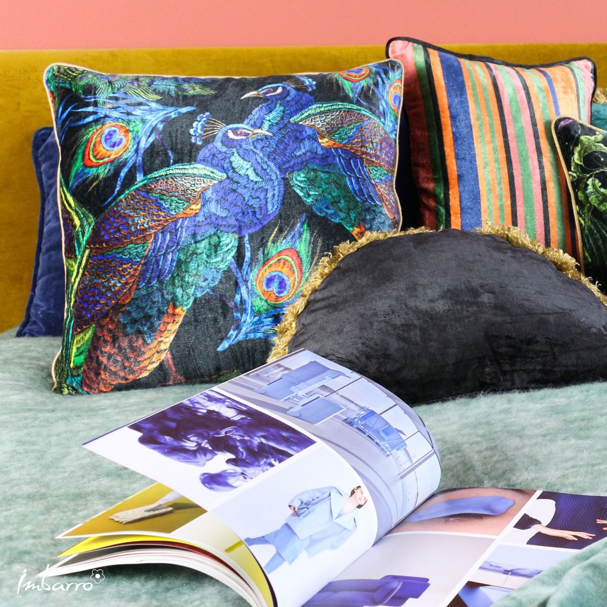 Cushion Amalia Blue – 50X50 Cm - Imbarro