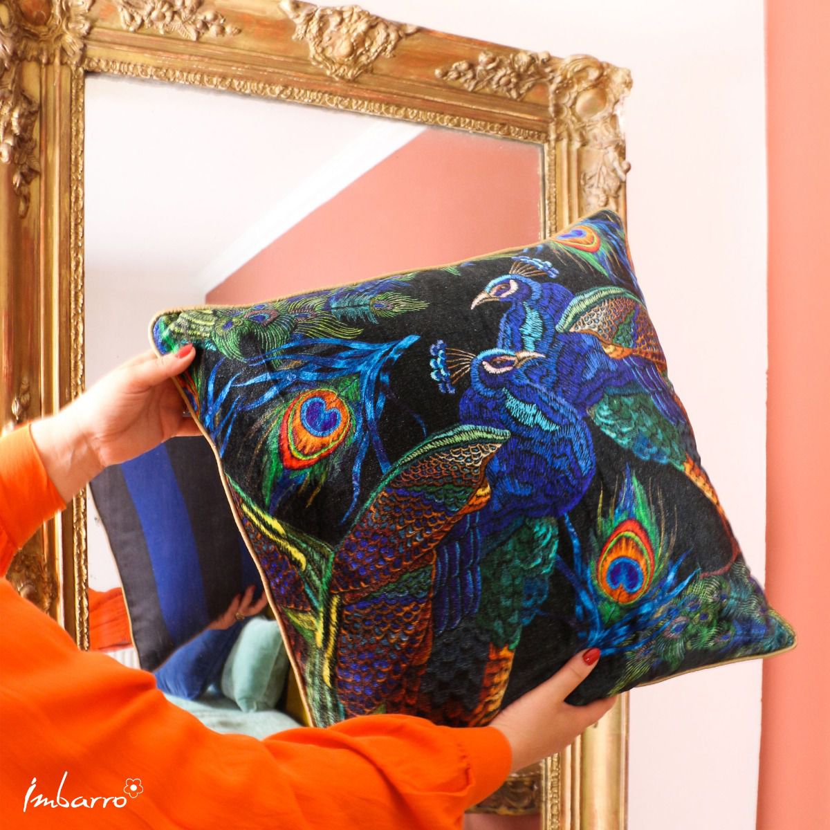 Cushion Amalia Blue – 50X50 Cm - Imbarro