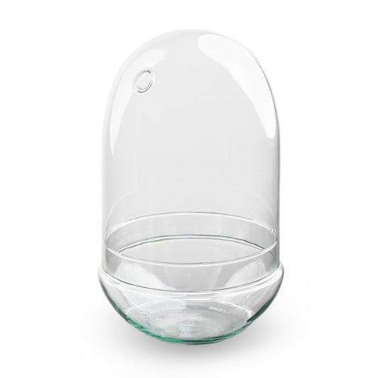 Egg Xl Glass Bulb - Bell Jar - Closed Terrarium ↑ 30 Cm - Model: Egg Xl