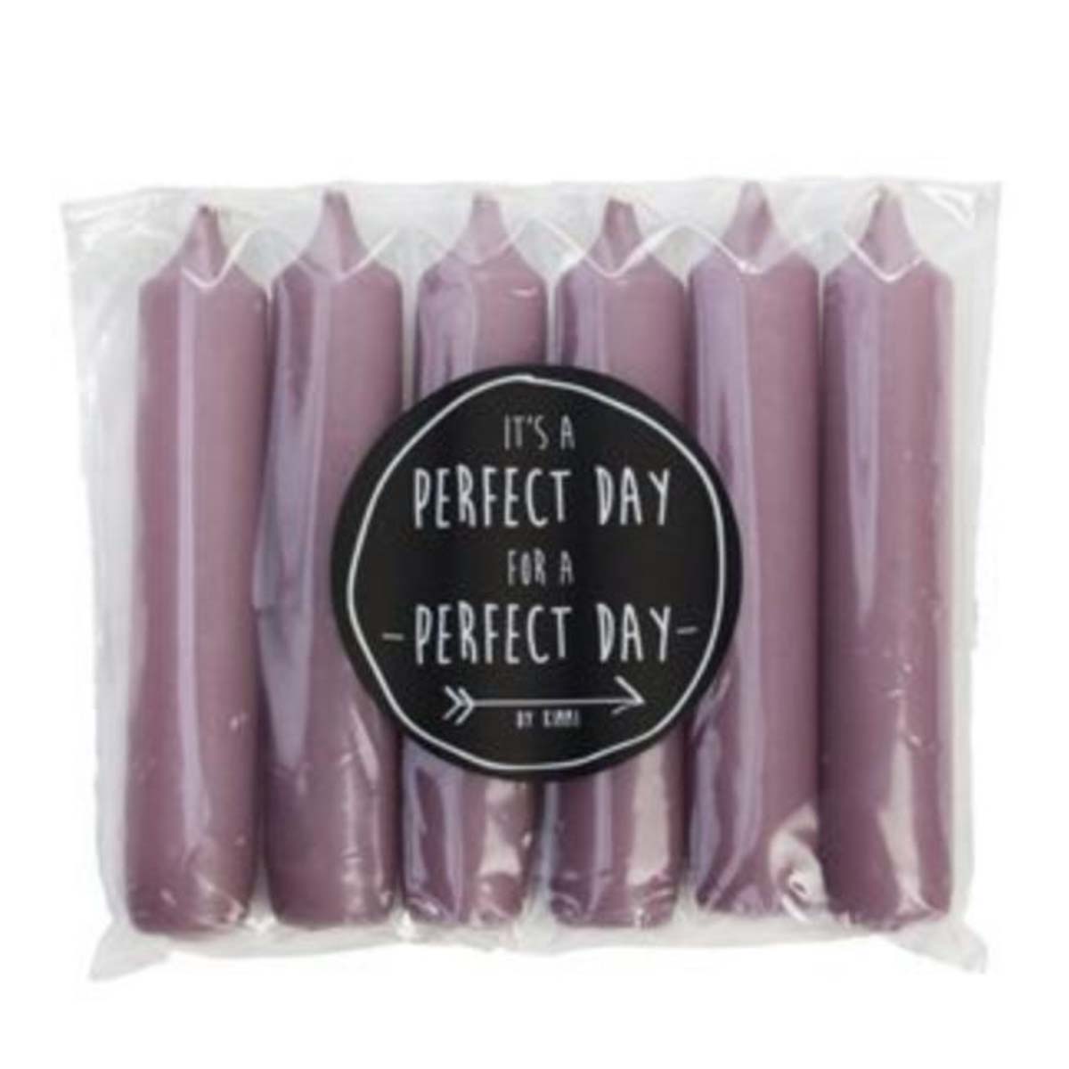 Rustik Lys - Dinner Candles - Mauve (Per 6) - 2.15 X 12 C