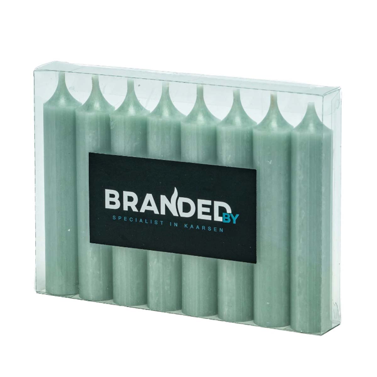 Dinner Candles 21X120 - Jade Green - 8 Pieces