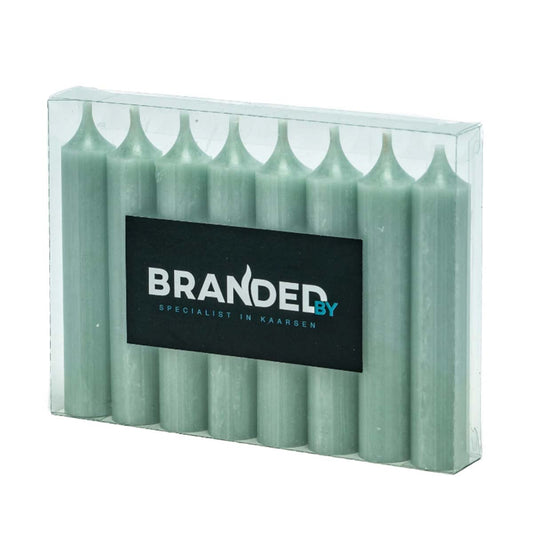 Dinner Candles 21X120 - Jade Green - 8 Pieces