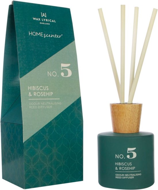 Fragrance Sticks - Wax Lyrical - Reed Diffuser Hibiscus & Rosehip No. 5 - Homes Center - 180 Ml