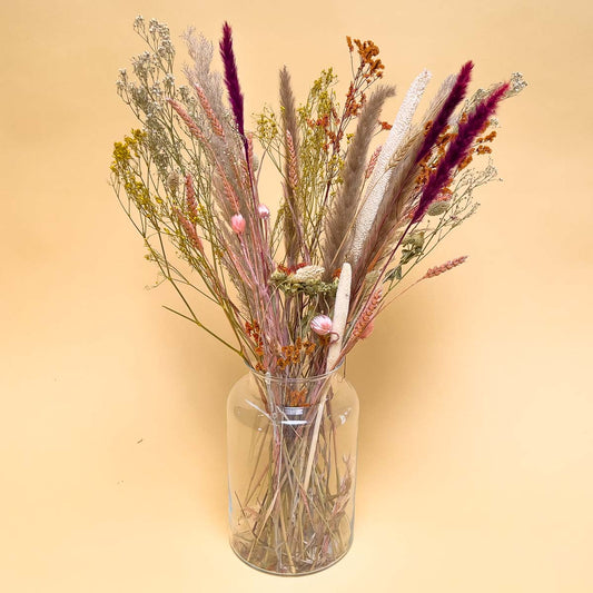Bouquet Of Dried Flowers - Natural Pink