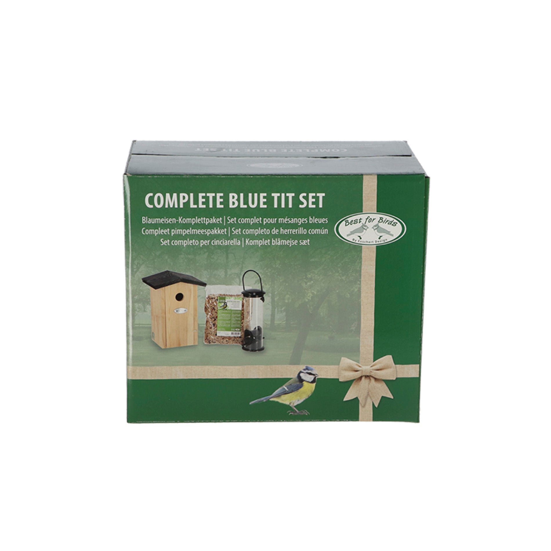 Blue Tit Package - Birdhouse And Bird Food - Garden Accessories