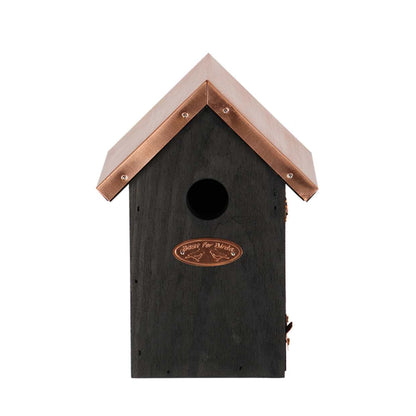 Winter Wren Birdhouse - Nesting Box - Black Copper