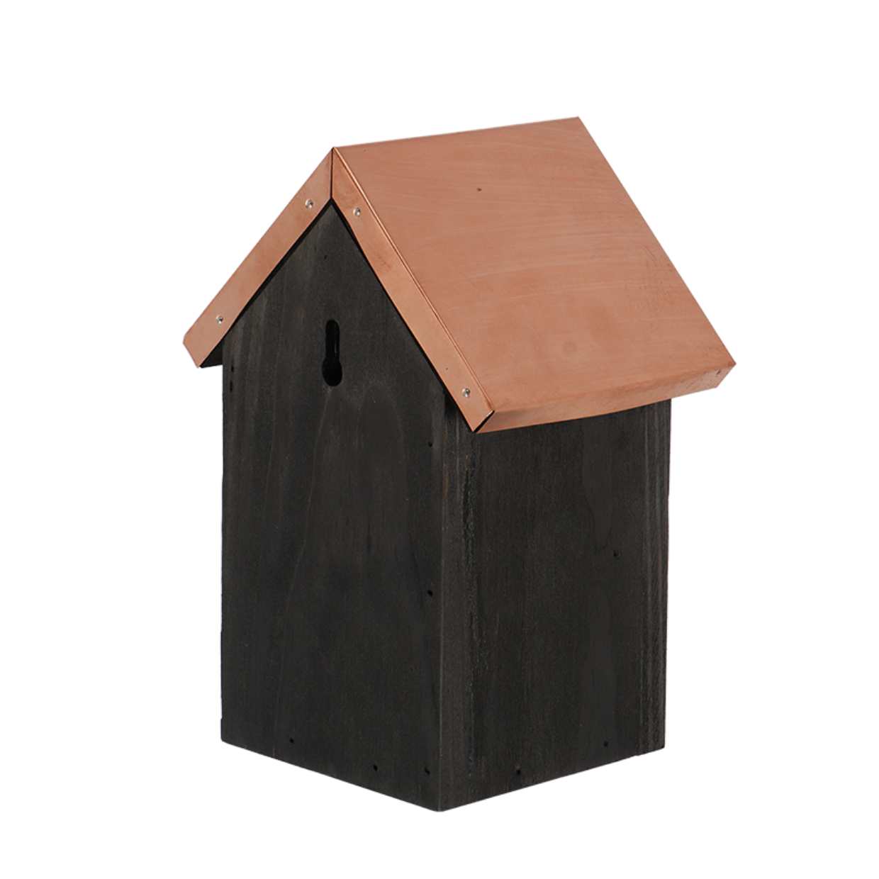 Winter Wren Birdhouse - Nesting Box - Black Copper