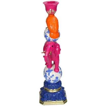 Candleholder - Pink Elephant ↑ 30 Cm