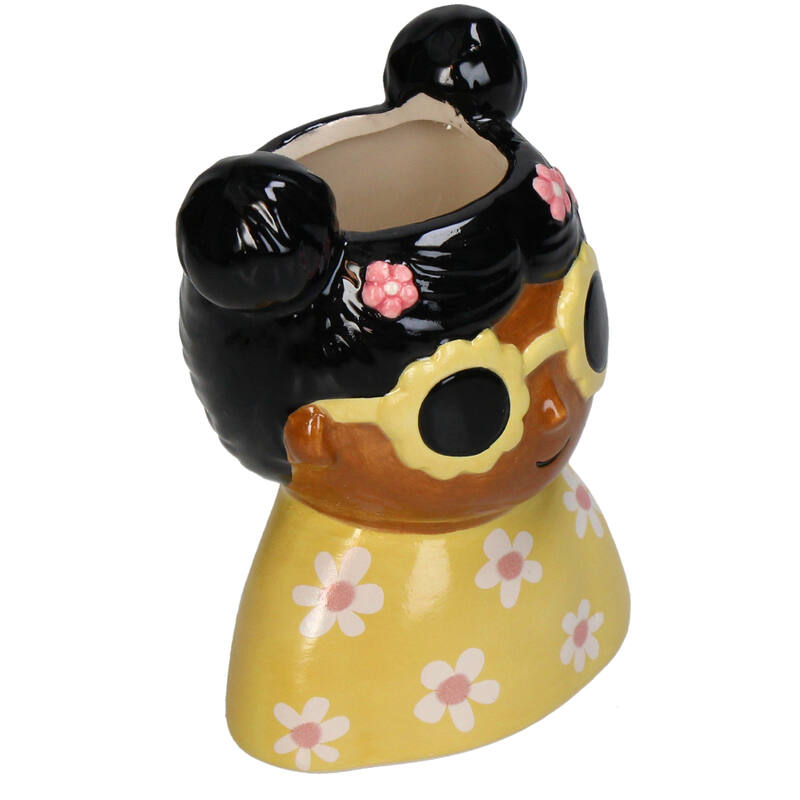 Multicolored Dolomite Plant Pot