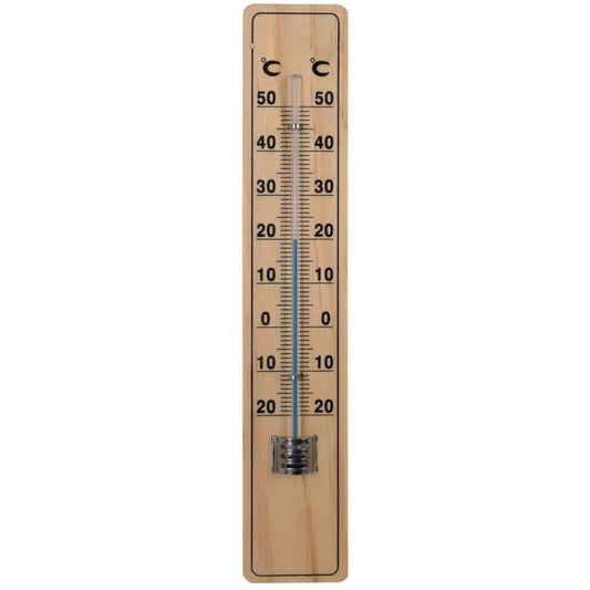 Hendrik Jan Outdoor Thermometer – Beechwood, 20 Cm