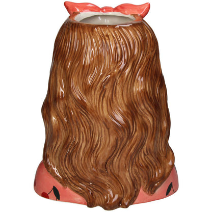 Vase Jessie Bow + 10X Real Touch Tulips Orange